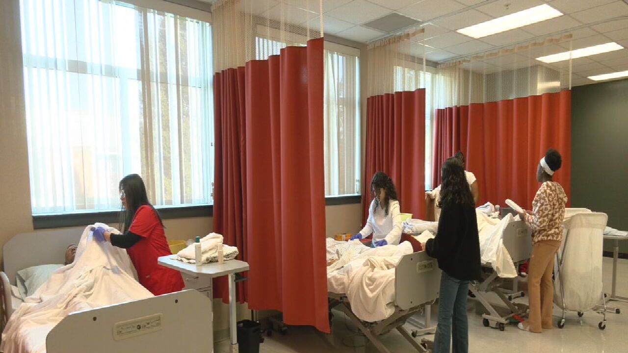 Louisville high school students celebrate health care certification in 'Scrub Ceremony'